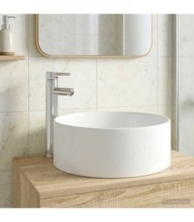 vidaXL Bathroom Wash Basin Chrome 40.5 x 40.5 x 15.5 cm Metal