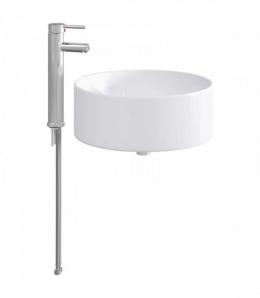 vidaXL Bathroom Wash Basin Chrome 40.5 x 40.5 x 15.5 cm Metal