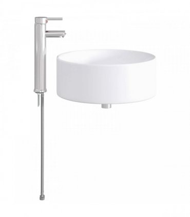 vidaXL Bathroom Wash Basin Chrome 40.5 x 40.5 x 15.5 cm Metal