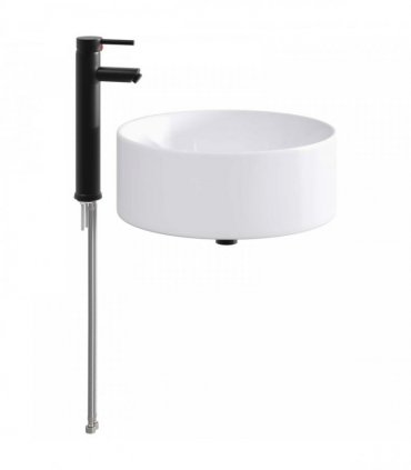 vidaXL Bathroom Wash Basin Matte Black 40.5 x 40.5 x 15.5 cm Metal