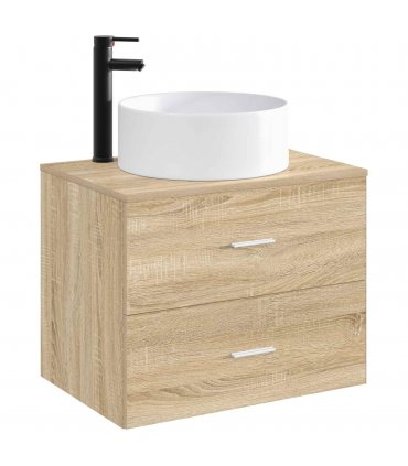 vidaXL Bathroom Wash Basin Matte Black 40.5 x 40.5 x 15.5 cm Metal