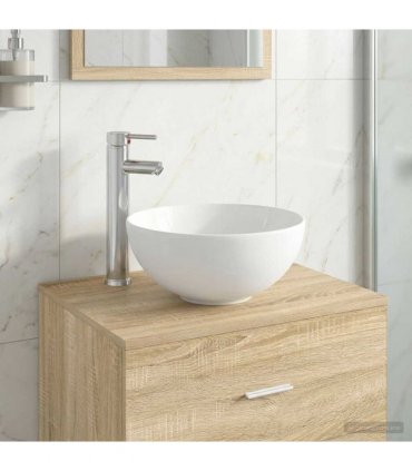 vidaXL Bathroom Wash Basin Chrome 32 x 32 x 13 cm Metal