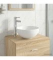 vidaXL Bathroom Wash Basin Chrome 32 x 32 x 13 cm Metal