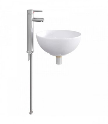 vidaXL Bathroom Wash Basin Chrome 32 x 32 x 13 cm Metal