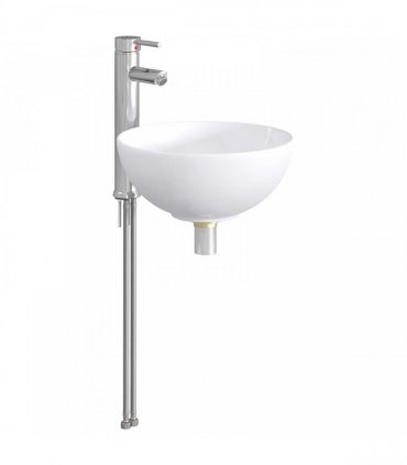 vidaXL Bathroom Wash Basin Chrome 32 x 32 x 13 cm Metal