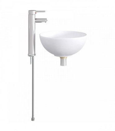 vidaXL Bathroom Wash Basin Chrome 32 x 32 x 13 cm Metal