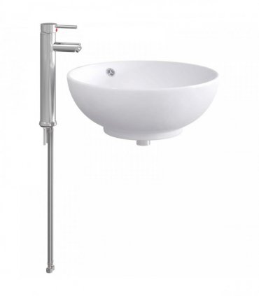 vidaXL Bathroom Wash Basin Chrome 44 x 44 x 16 cm Metal