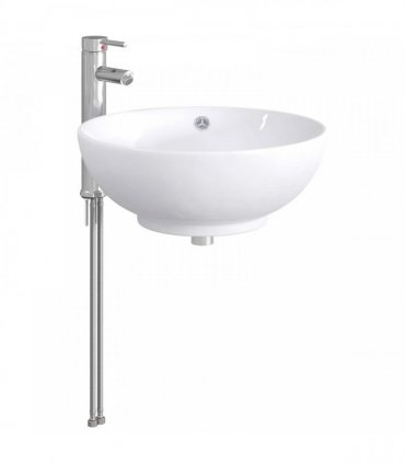 vidaXL Bathroom Wash Basin Chrome 44 x 44 x 16 cm Metal