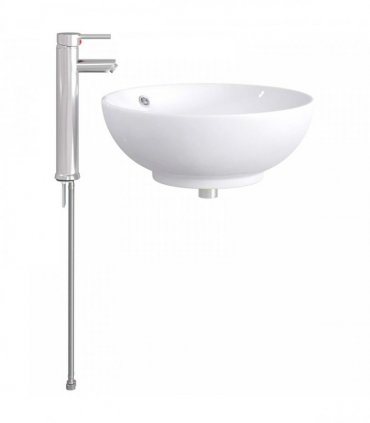 vidaXL Bathroom Wash Basin Chrome 44 x 44 x 16 cm Metal