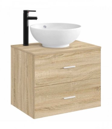 vidaXL Bathroom Wash Basin Matte Black 44 x 44 x 16 cm Metal