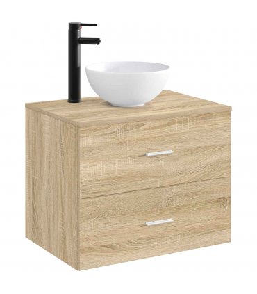 vidaXL Bathroom Wash Basin Matte Black 32 x 32 x 13 cm Metal