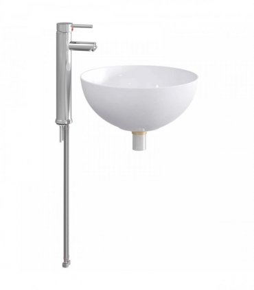 vidaXL Bathroom Wash Basin Chrome 35.5 x 35.5 x 14.5 cm Metal
