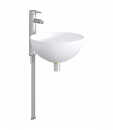 vidaXL Bathroom Wash Basin Chrome 35.5 x 35.5 x 14.5 cm Metal