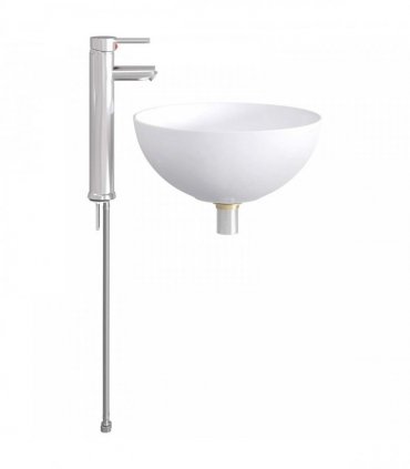 vidaXL Bathroom Wash Basin Chrome 35.5 x 35.5 x 14.5 cm Metal