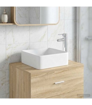 vidaXL Bathroom Wash Basin Chrome 49 x 37 x 14 cm Metal