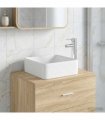 vidaXL Bathroom Wash Basin Chrome 49 x 37 x 14 cm Metal