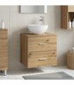 vidaXL Wall-Mounted Sink Vanity Artisan Oak 49.5 x 35 x 63 cm