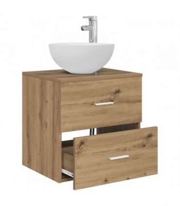 vidaXL Wall-Mounted Sink Vanity Artisan Oak 49.5 x 35 x 63 cm