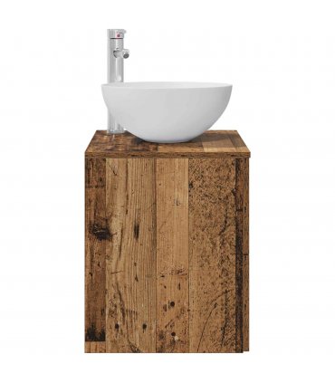 vidaXL Wall-Mounted Sink Vanity Old Wood 49.5 x 35 x 63 cm
