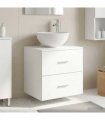 vidaXL Wall-Mounted Sink Vanity White 49.5 x 35 x 63 cm