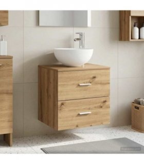 vidaXL Wall-Mounted Sink Vanity Artisan Oak 49.5 x 41 x 64.5 cm