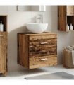 vidaXL Wall-Mounted Sink Vanity Old Wood 49.5 x 41 x 64.5 cm