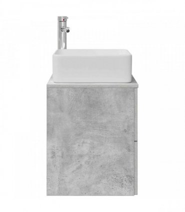 vidaXL Wall-Mounted Sink Vanity Concrete Grey 49.5 x 41 x 63 cm