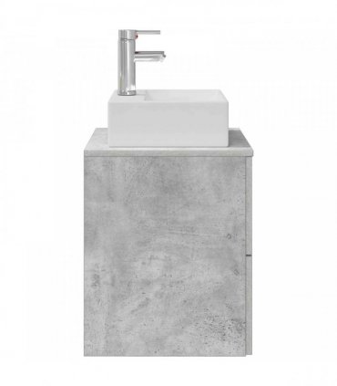 vidaXL Wall-Mounted Sink Vanity Concrete Grey 49.5 x 41 x 62.5 cm