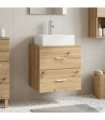 vidaXL Wall-Mounted Sink Vanity Artisan Oak 49.5 x 41 x 62.5 cm