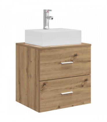 vidaXL Wall-Mounted Sink Vanity Artisan Oak 49.5 x 41 x 62.5 cm