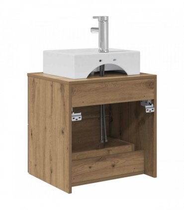 vidaXL Wall-Mounted Sink Vanity Artisan Oak 49.5 x 41 x 62.5 cm