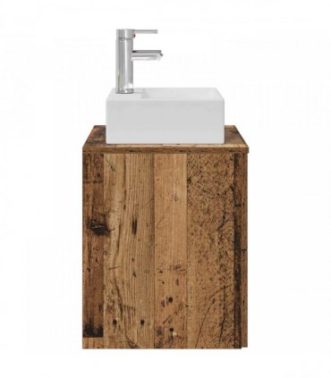 vidaXL Wall-Mounted Sink Vanity Old Wood 49.5 x 41 x 62.5 cm