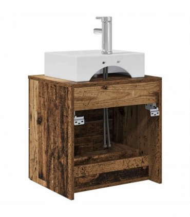 vidaXL Wall-Mounted Sink Vanity Old Wood 49.5 x 41 x 62.5 cm