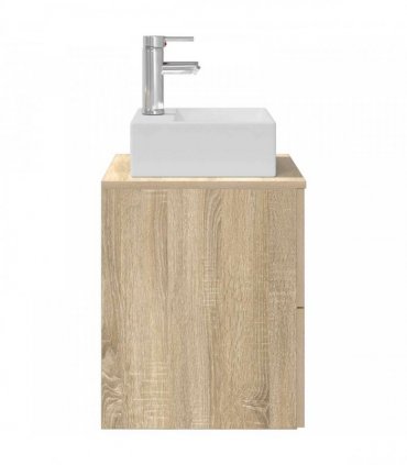 vidaXL Wall-Mounted Sink Vanity Sonoma Oak 49.5 x 41 x 62.5 cm