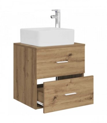 vidaXL Wall-Mounted Sink Vanity Artisan Oak 53 x 34.5 x 63 cm