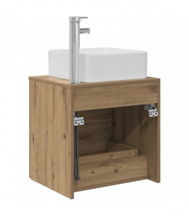 vidaXL Wall-Mounted Sink Vanity Artisan Oak 53 x 34.5 x 63 cm