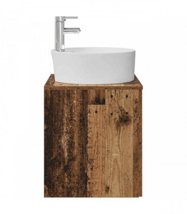 vidaXL Wall-Mounted Sink Vanity Old Wood 49.5 x 44.5 x 65 cm
