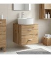vidaXL Wall-Mounted Sink Vanity Artisan Oak 49.5 x 44.5 x 65 cm