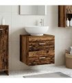 vidaXL Wall-Mounted Sink Vanity Old Wood 49.5 x 44.5 x 66.5 cm