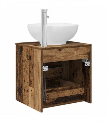 vidaXL Wall-Mounted Sink Vanity Old Wood 49.5 x 44.5 x 66.5 cm