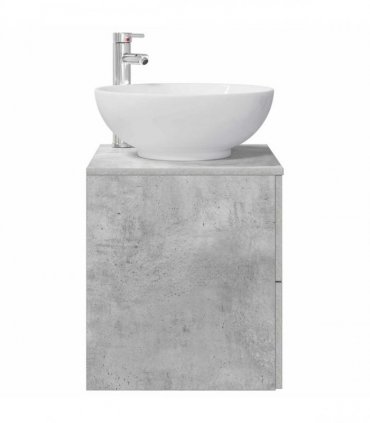 vidaXL Wall-Mounted Sink Vanity Concrete Grey 49.5 x 44.5 x 66.5 cm
