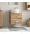 vidaXL Wall-Mounted Sink Vanity Artisan Oak 49.5 x 44.5 x 66 cm