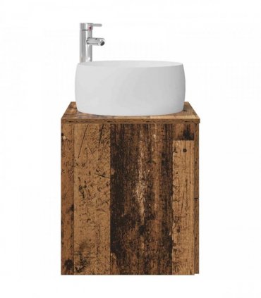 vidaXL Wall-Mounted Sink Vanity Old Wood 49.5 x 44.5 x 66 cm