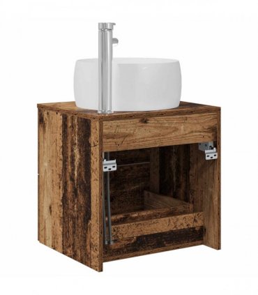vidaXL Wall-Mounted Sink Vanity Old Wood 49.5 x 44.5 x 66 cm