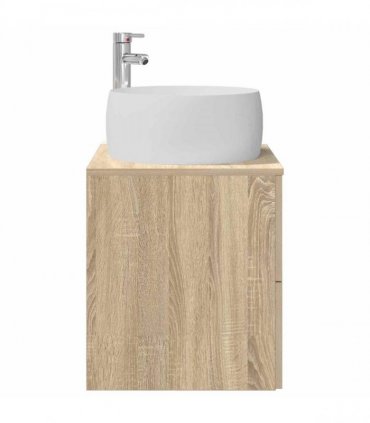 vidaXL Wall-Mounted Sink Vanity Sonoma Oak 49.5 x 44.5 x 66 cm