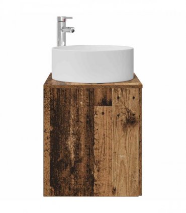 vidaXL Wall-Mounted Sink Vanity Old Wood 49.5 x 44.5 x 65.5 cm