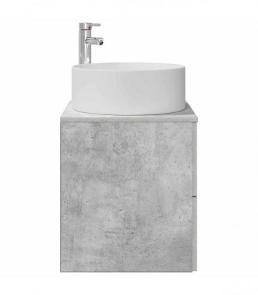 vidaXL Wall-Mounted Sink Vanity Concrete Grey 49.5 x 44.5 x 65.5 cm