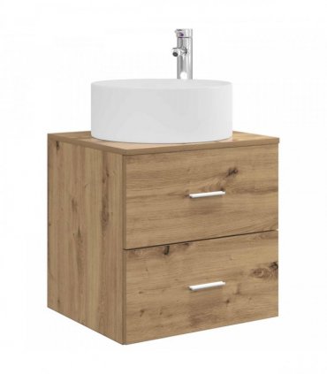 vidaXL Wall-Mounted Sink Vanity Artisan Oak 49.5 x 44.5 x 65.5 cm