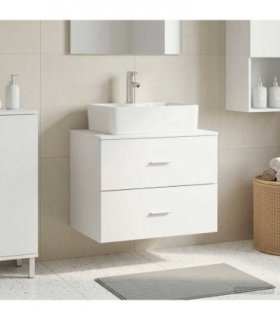 vidaXL Wall-Mounted Bathroom Cabinet White 62.5 x 44.5 x 50 cm