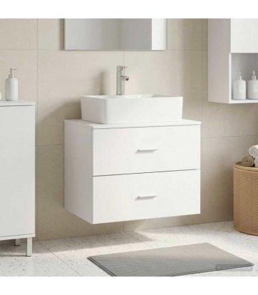vidaXL Wall-Mounted Bathroom Cabinet White 62.5 x 44.5 x 50 cm